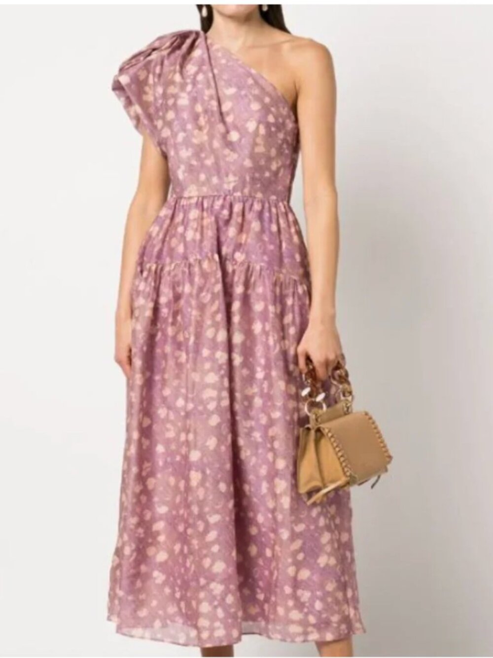 Ulla Johnson Athena Gathered One-shoulder Dress, Size 6 - Worn Once